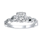 14k White Gold Bridal Set - Image 2