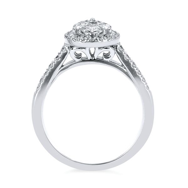 14k White Gold Bridal Set - Image 4