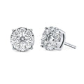 14k White Gold Diamond Fashion Earrings