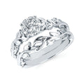14k White Gold Bridal Set