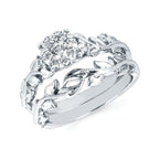 14k White Gold Bridal Set