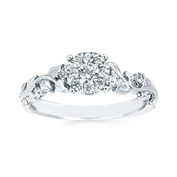 14k White Gold Bridal Set - Image 2