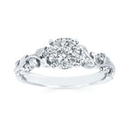 14k White Gold Bridal Set - Image 2
