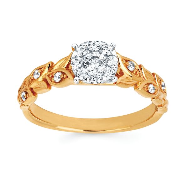 14k Yellow Gold Bridal Set - Image 2