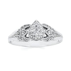 14k White Gold Bridal Set - Image 2