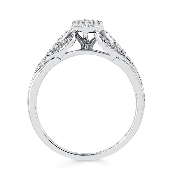 14k White Gold Bridal Set - Image 4