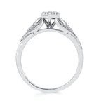 14k White Gold Bridal Set - Image 4