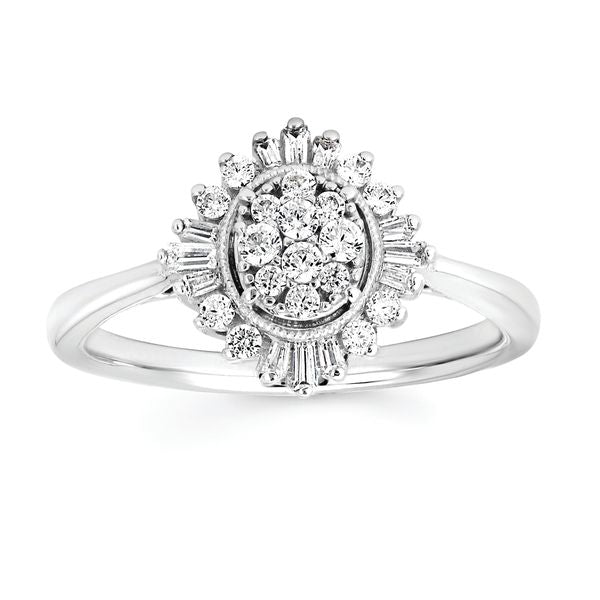14k White Gold Bridal Set - Image 2