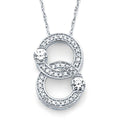 14k White Gold Diamond Pendant