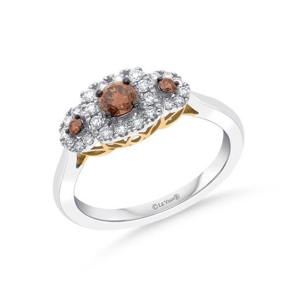 Platinum And 14k Two Tone Gold Ring