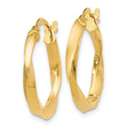 Leslie's 14K Polished Twisted Hoop Earrings - Image 2