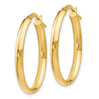 Leslie's 14K Polished Oval Hoop Earrings - Image 2