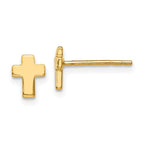 Leslie's 14K Polished Cross Post Earrings