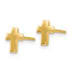 Leslie's 14K Polished Cross Post Earrings - Image 2
