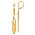 Leslie's 14K Polished Leverback Dangle Earrings