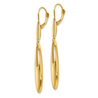 Leslie's 14K Polished Leverback Dangle Earrings - Image 2