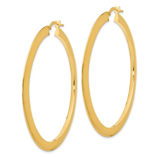 Leslie's 14K Polished Hoop Earrings - Image 2