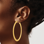 Leslie's 14K Polished Hoop Earrings - Image 3