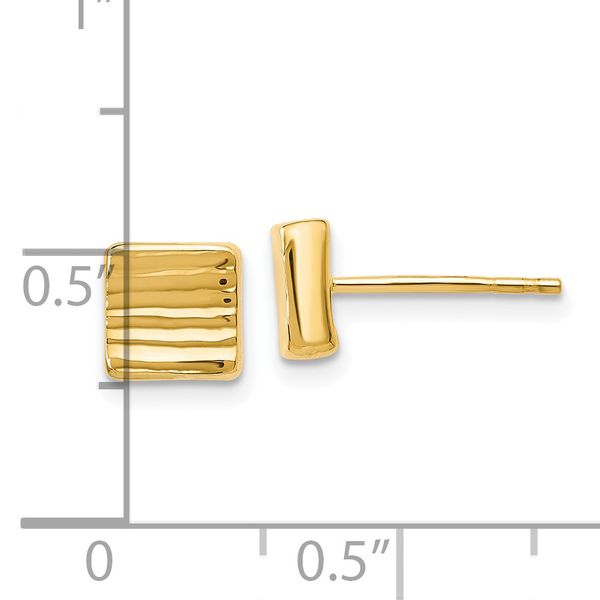 Leslie's 14K Gold Post Earrings - Image 4