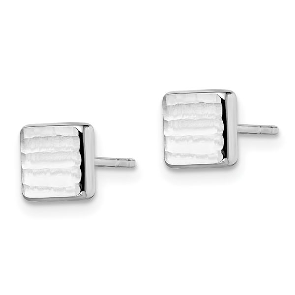 Leslie's 14K White Gold Post Earrings - Image 2