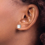 Leslie's 14K White Gold Post Earrings - Image 3