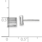 Leslie's 14K White Gold Post Earrings - Image 4