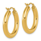 Leslie's 14K Polished Lightweight Hoop Earrings - Image 4