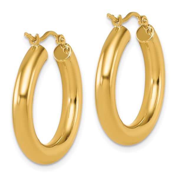 Leslie's 14K Polished Lightweight Hoop Earrings - Image 4