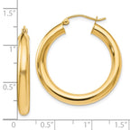Leslie's 14K Polished Lightweight Hoop Earrings - Image 4