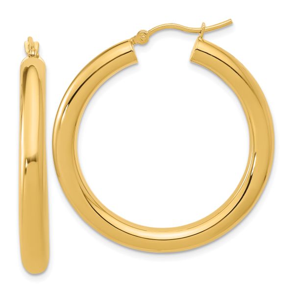 Leslie's 14K Polished Lightweight Hoop Earrings