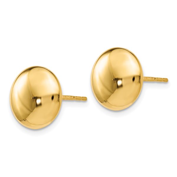 Leslie's 14K Polished Button Post Earrings - Image 2
