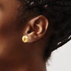 Leslie's 14K Polished Button Post Earrings - Image 3