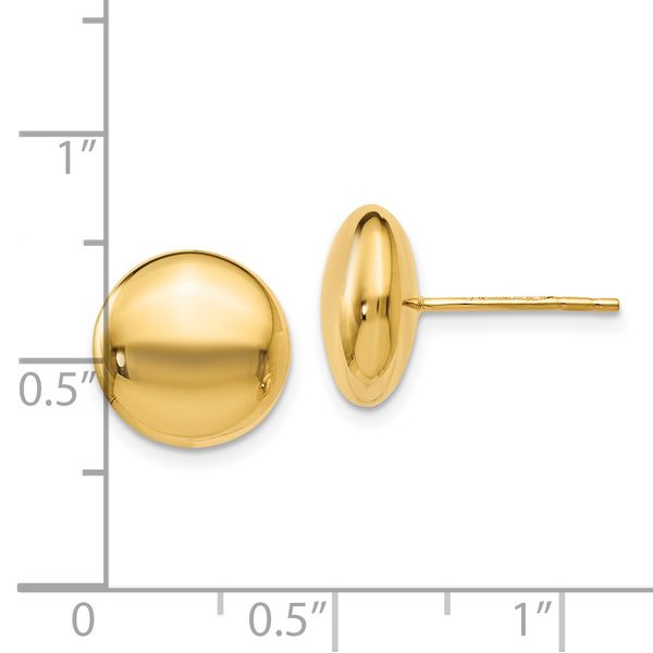 Leslie's 14K Polished Button Post Earrings - Image 4