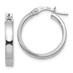 Leslie's 14K White Gold Polished Hoop Earrings