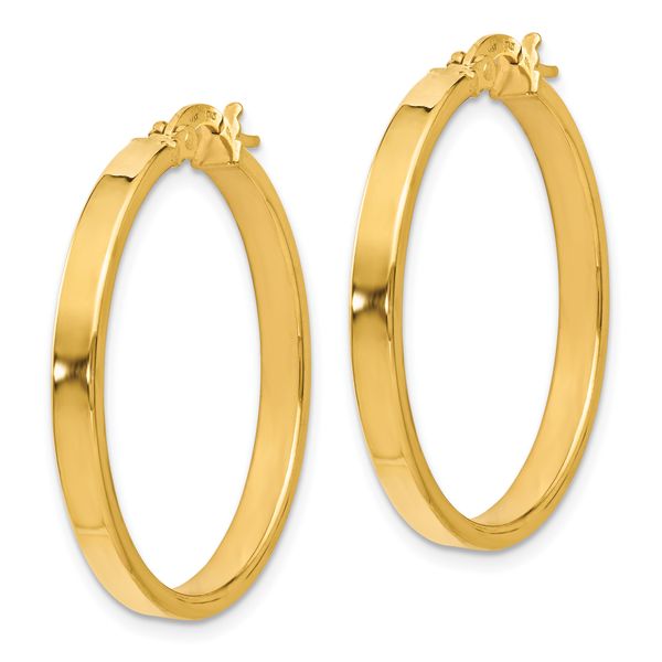 14K Polished Earrings - Image 2