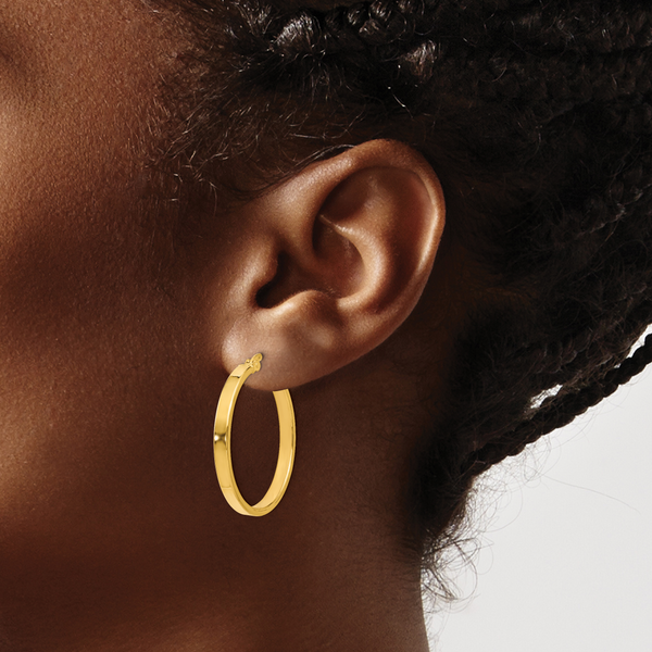 14K Polished Earrings - Image 3