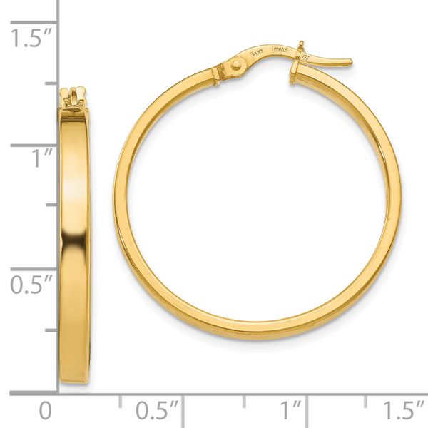 14K Polished Earrings - Image 4
