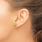 Leslie's 14K Knot Polished D/C Post Earrings - Image 3