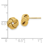 Leslie's 14K Knot Polished D/C Post Earrings - Image 4
