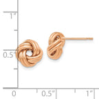 Leslie's 14K w/ Rose Gold Plating Polished Love Knot Post Earrings - Image 4