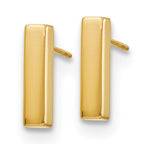 Leslie's 14K Polished Post Bar Earrings - Image 2
