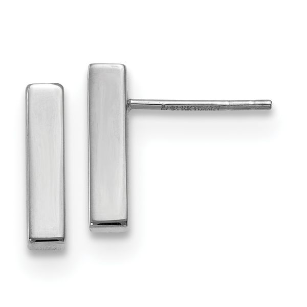 Leslie's 14K White Gold Polished Post Earrings