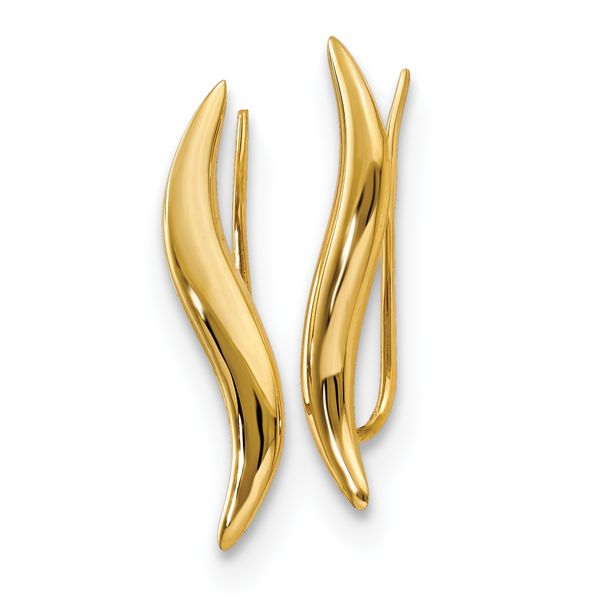 Leslie's 14K Polished Ear Climber Earrings - Image 2