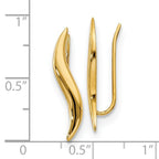 Leslie's 14K Polished Ear Climber Earrings - Image 4