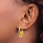 Leslie's 14K Polished Fancy Earrings - Image 3