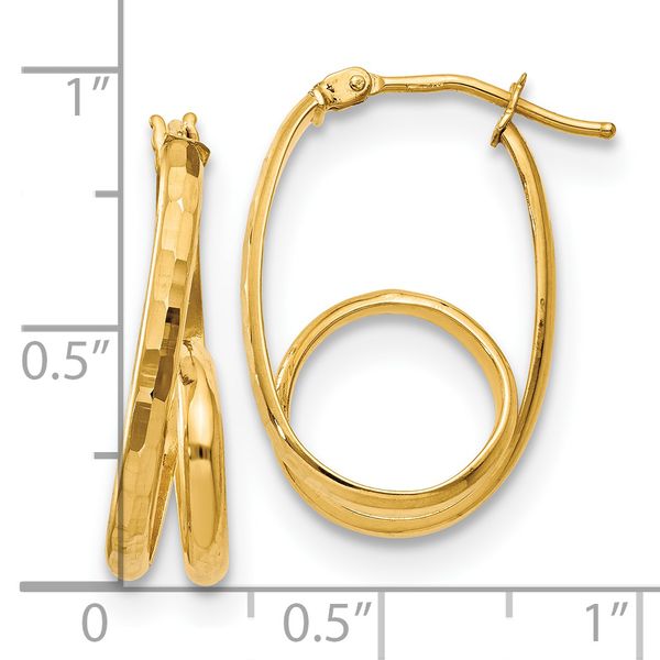 Leslie's 14K Polished Fancy Earrings - Image 4