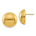 Leslie's 14K Polished Hollow Domed Post Earrings