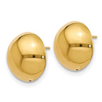 Leslie's 14K Polished Hollow Domed Post Earrings - Image 2