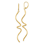 Leslie's 14K Polished Twisted Leverback Earrings