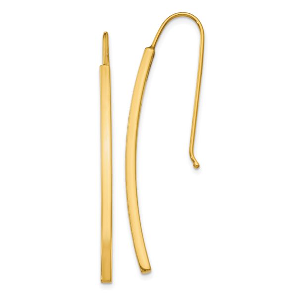 Leslie's 14K Polished Dangle Bar Earrings